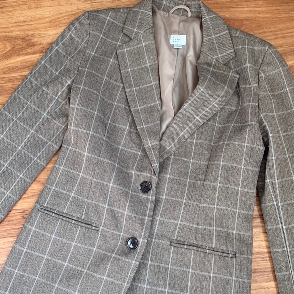 Plaid blazer